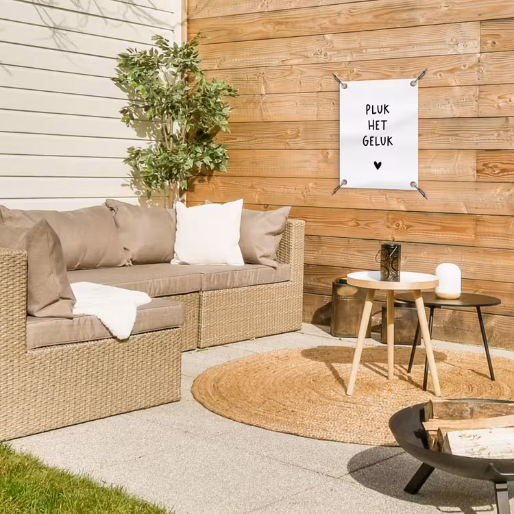 Tuinposter - Pluk het geluk - Quotes - Spreuken — 4