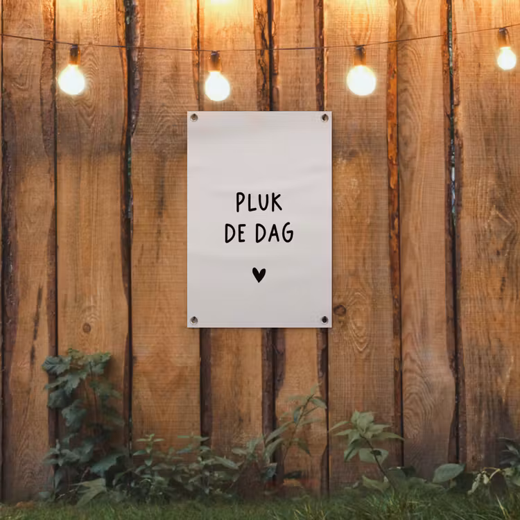 Tuinposter - plukdedag-beige — 2