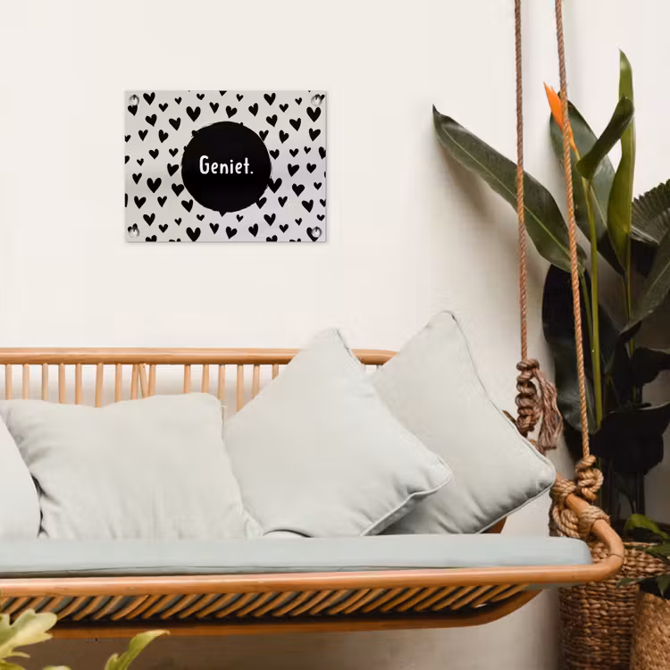 Tuinposter - Quotes - Hartje - Tekst - Geniet — 5