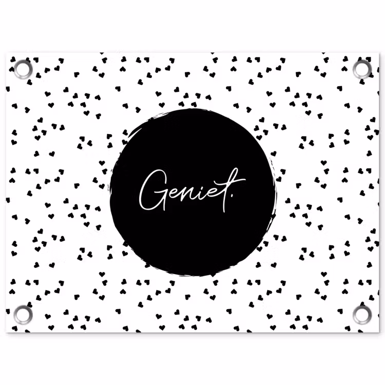 Tuinposter - Quotes - Geniet - Zomer - Tekst — 1