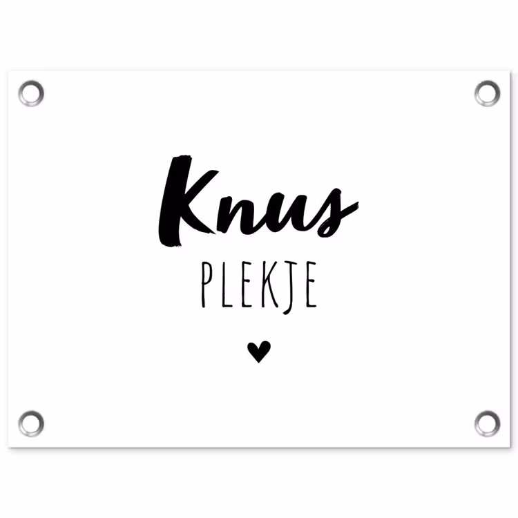 Tuinposter - Quotes - Knus plekje - Tuin - Tekst — 1