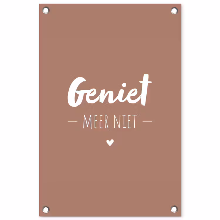 Tuinposter - geniet-roze-2-3 — 1