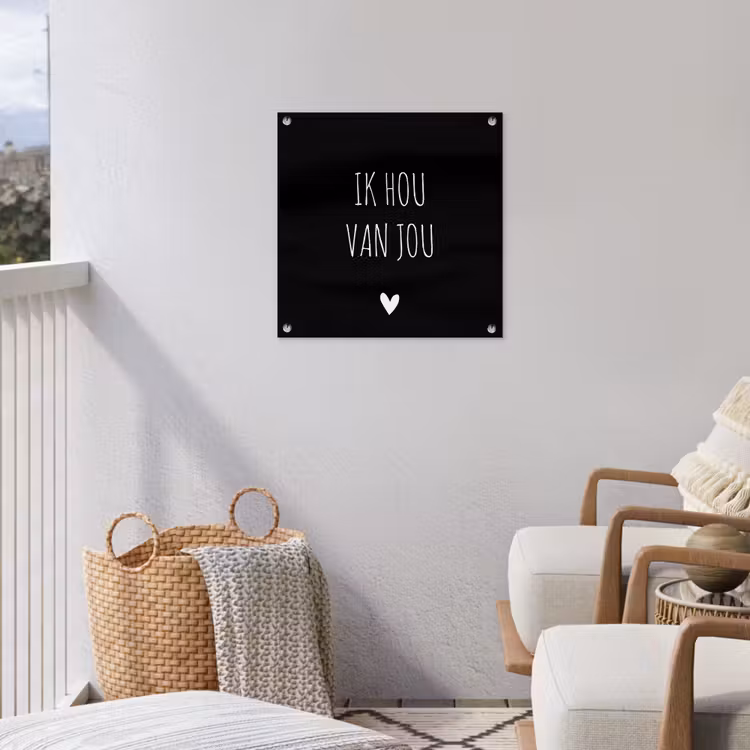 Tuinposter - Ik hou van jou - Spreuken - Quotes — 3