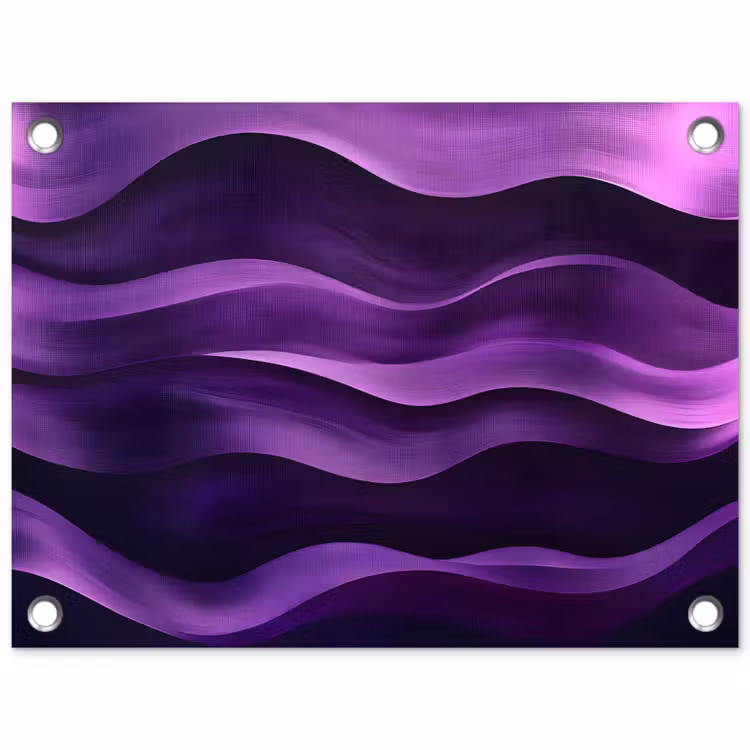 Tuinposter - Golven - Abstract - Paars — 1