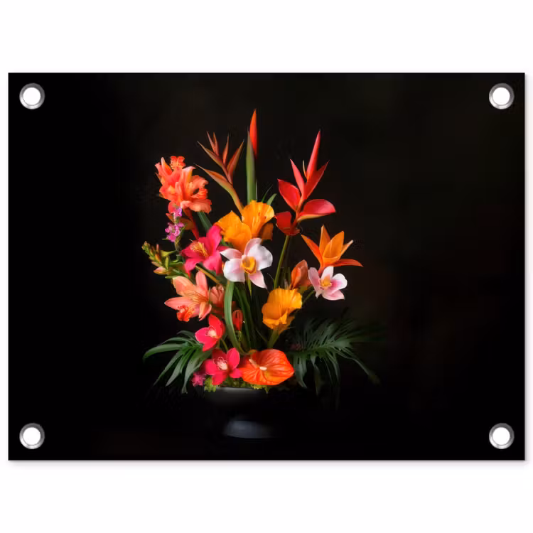 Tuinposter - Boeket - Bloemen - Exotisch — 1