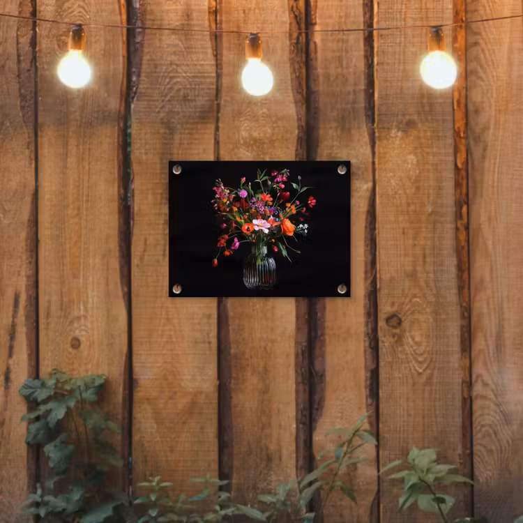 Tuinposter - Boeket - Veldbloemen - Vaas — 2
