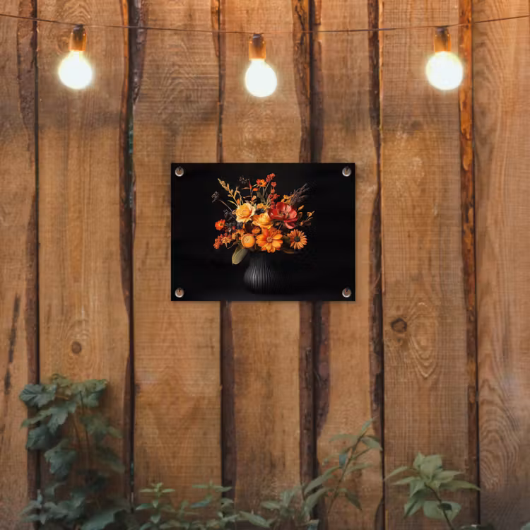 Tuinposter - Herfst - Boeket - Oranje — 2