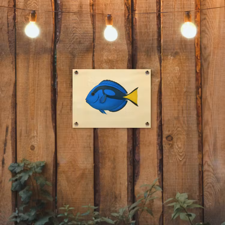 Tuinposter - Blauw - Dory - Vis - Staartvin — 2