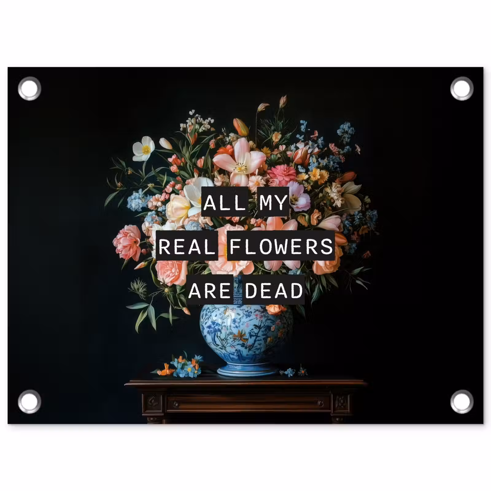 Tuinposter - Bloemen - Art - Pastel - Quotes — 1