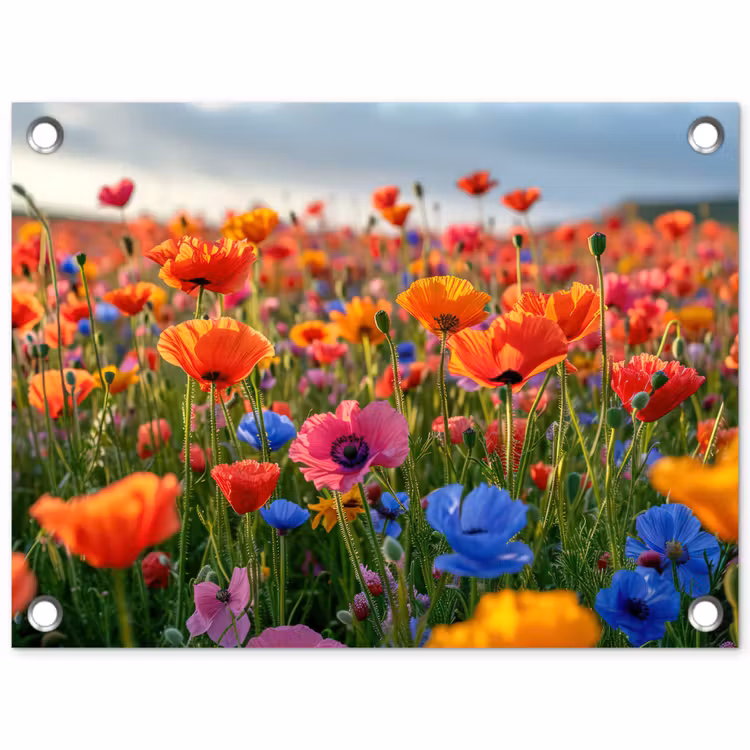 Tuinposter - Bloemenweide in volle bloei — 1