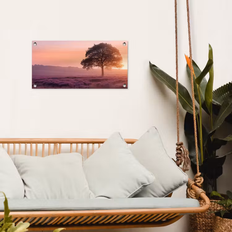 Tuinposter - Boom - Heide - Zonsopgang — 5