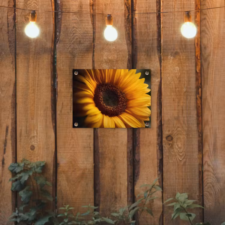 Tuinposter - Geel - Zonnebloem - Zomers — 2