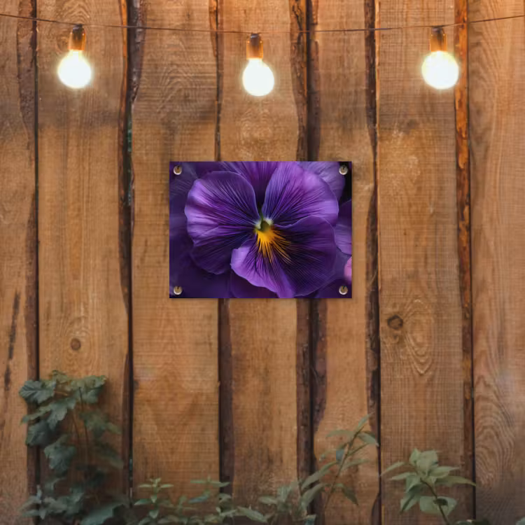 Tuinposter - Paars - Viool - Diepte — 2