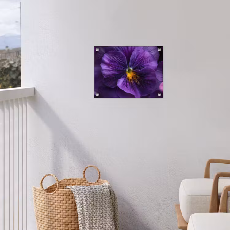 Tuinposter - Paars - Viool - Diepte — 3