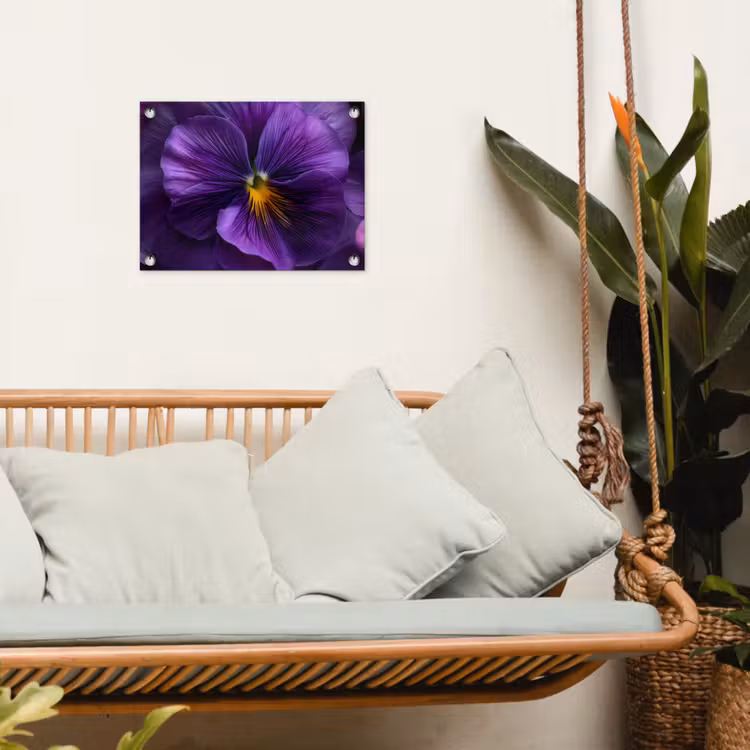Tuinposter - Paars - Viool - Diepte — 5