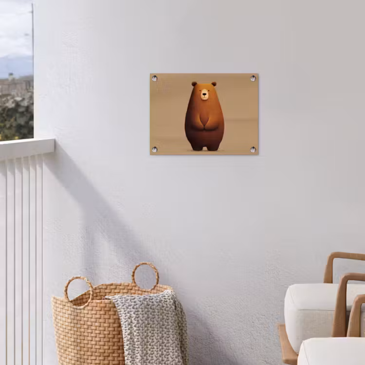 Tuinposter - Beer - Minimalistisch - Bruin — 3