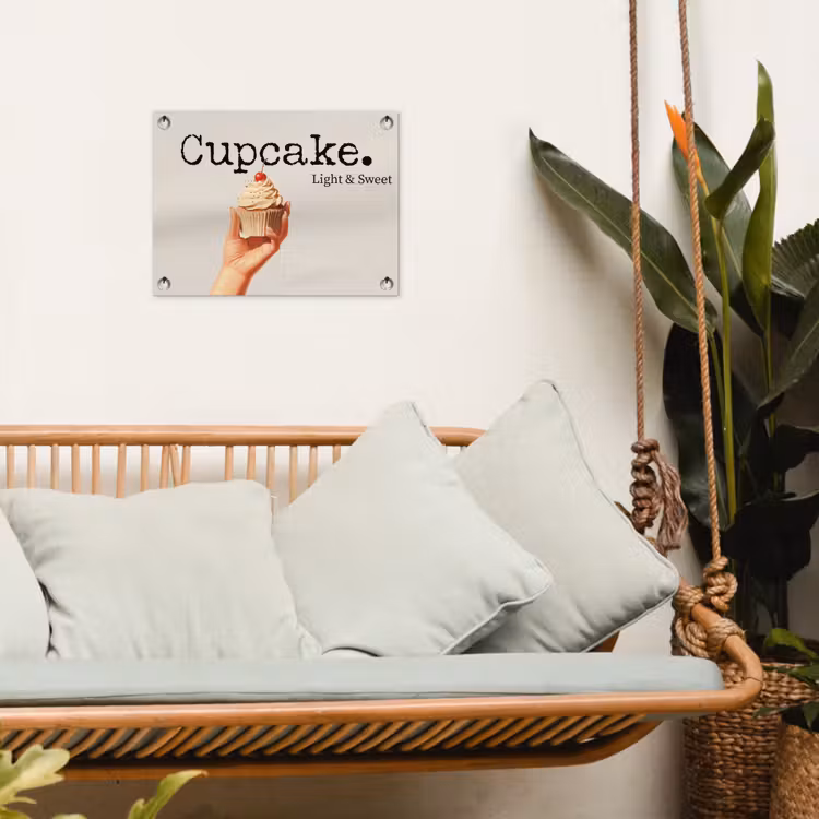 Tuinposter - Cupcake - Zoet - Kers — 5