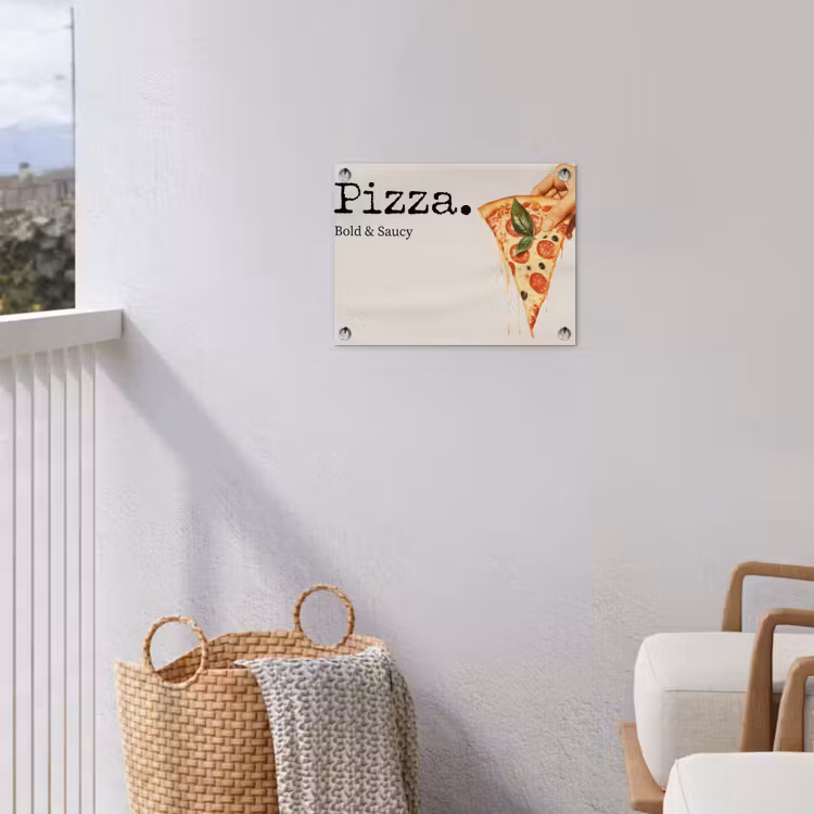 Tuinposter - Pizza - Kaas - Pepperoni — 3