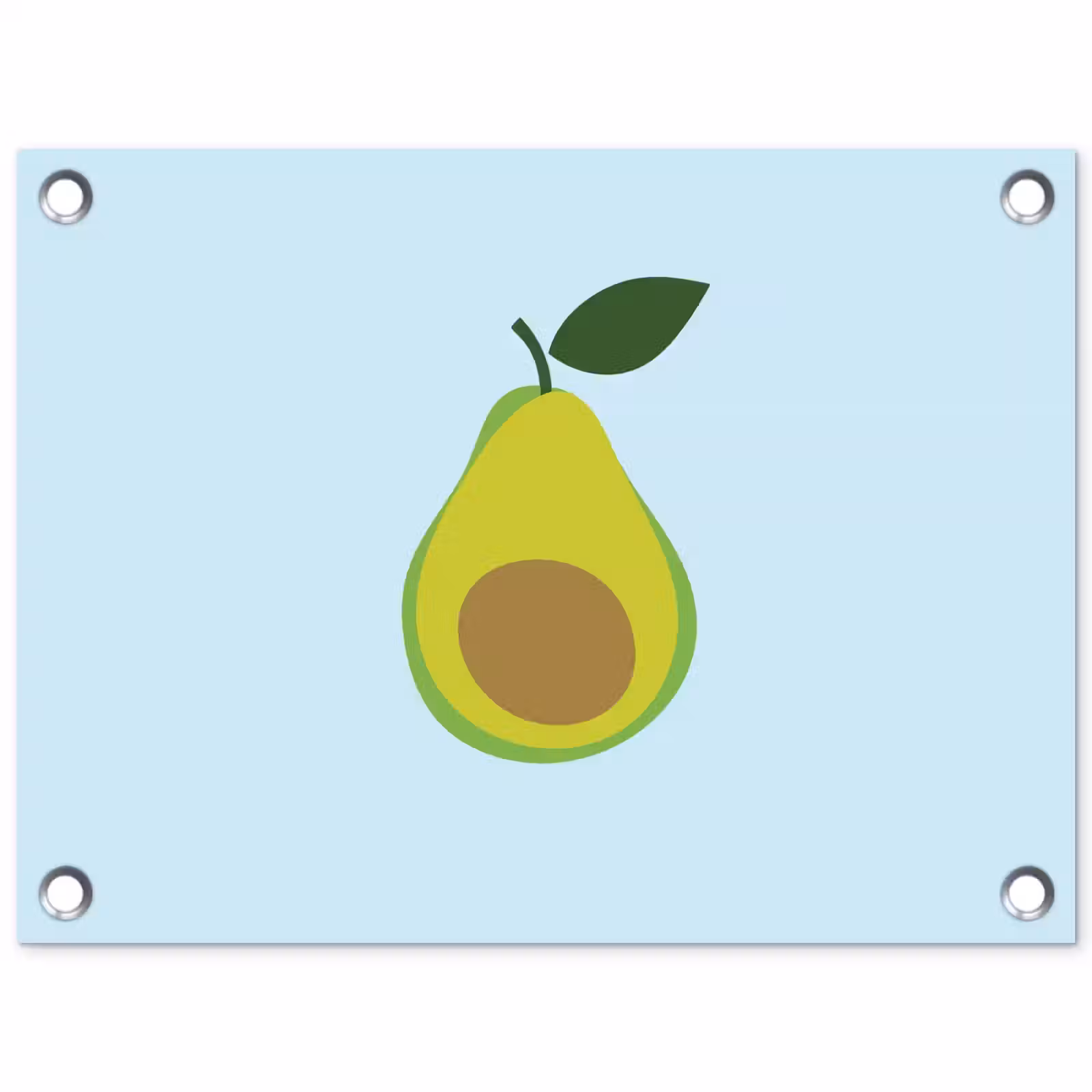 Tuinposter - Avocado - Illustratie - Groene - Vrucht — 1