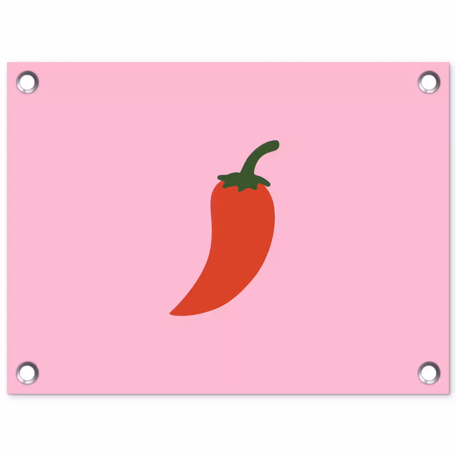 Tuinposter - Peper - Rood - Illustratie — 1