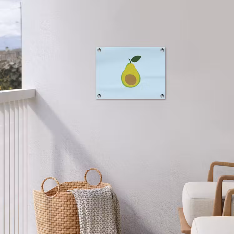 Tuinposter - Avocado - Illustratie - Groene - Vrucht — 3