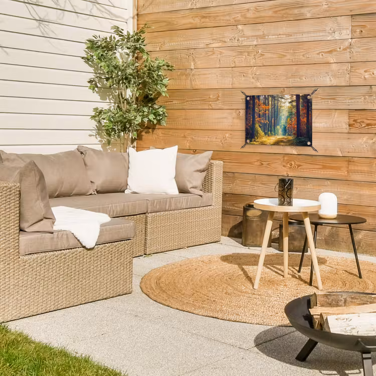 Tuinposter - Bos - Zon - Natuur - Herfst — 4