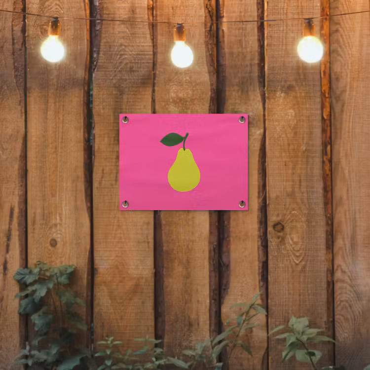 Tuinposter - Illustratie - Fruit - Peer - Groen — 2