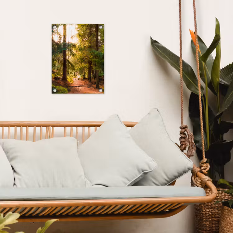 Tuinposter - Mossig bospad — 5
