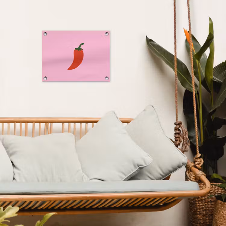 Tuinposter - Peper - Rood - Illustratie — 5