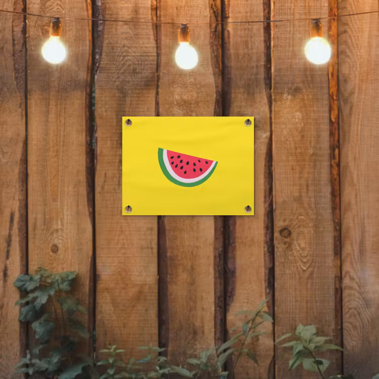 Tuinposter - Fruit - Watermeloen - Geel — 2