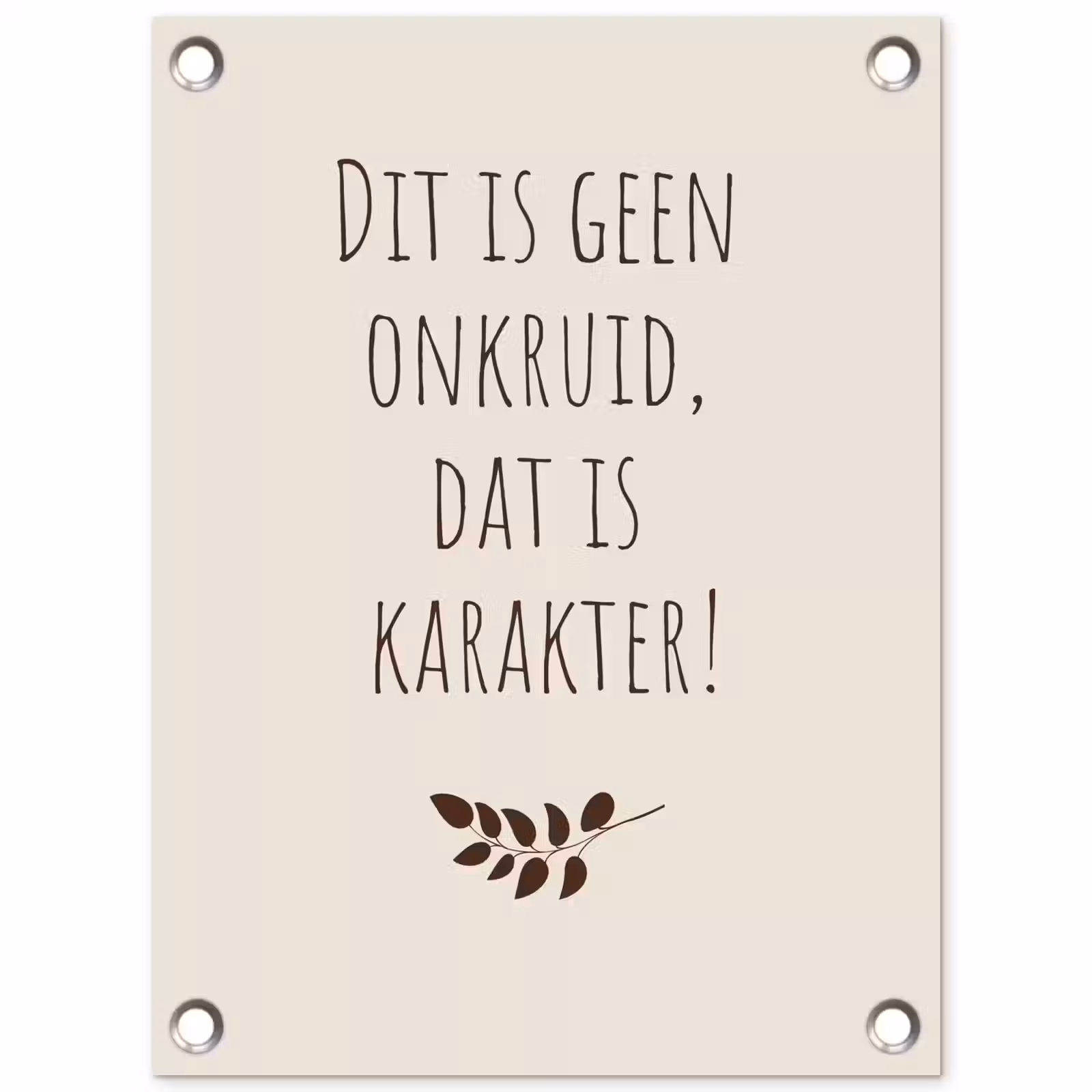 Tuinposter - Bruin - Minimalistisch - Quote - Zomer — 1