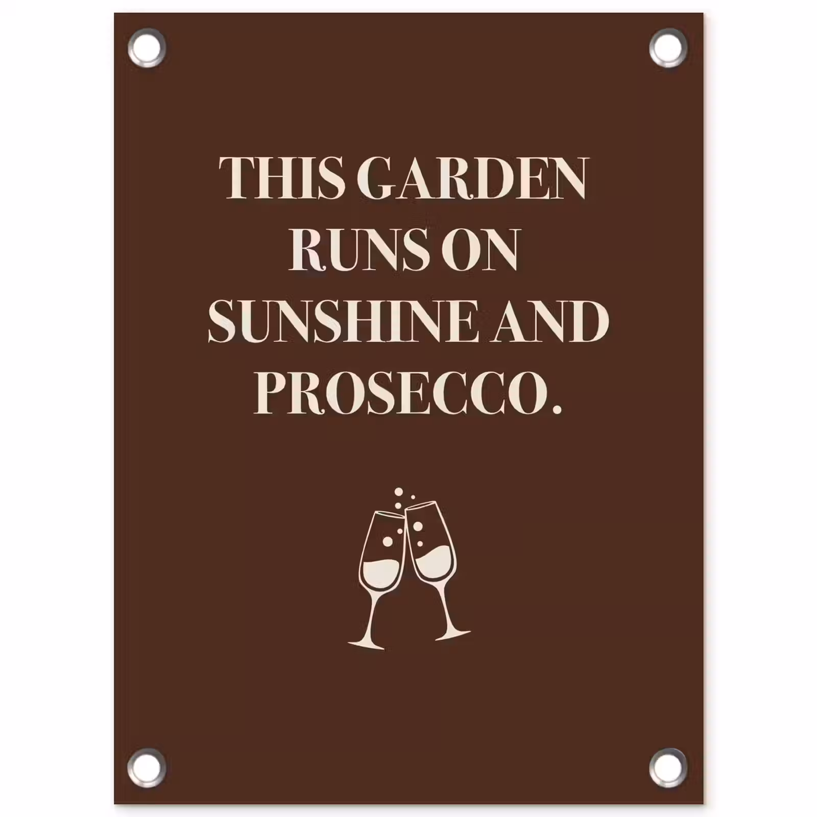 Tuinposter - Bruin - Zomer - Quote - Drinken — 1