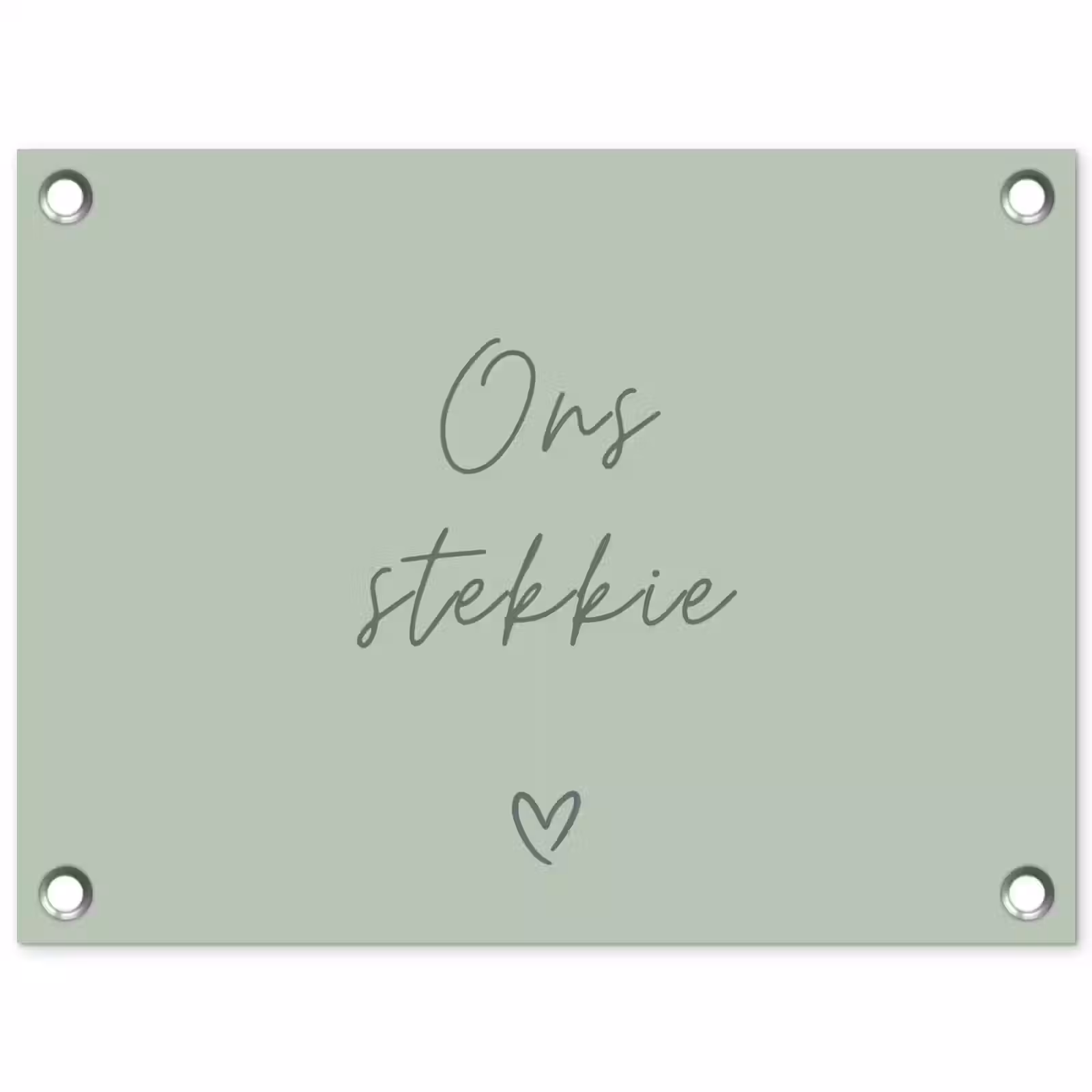 Tuinposter - Ons Stekkie met Hart — 1