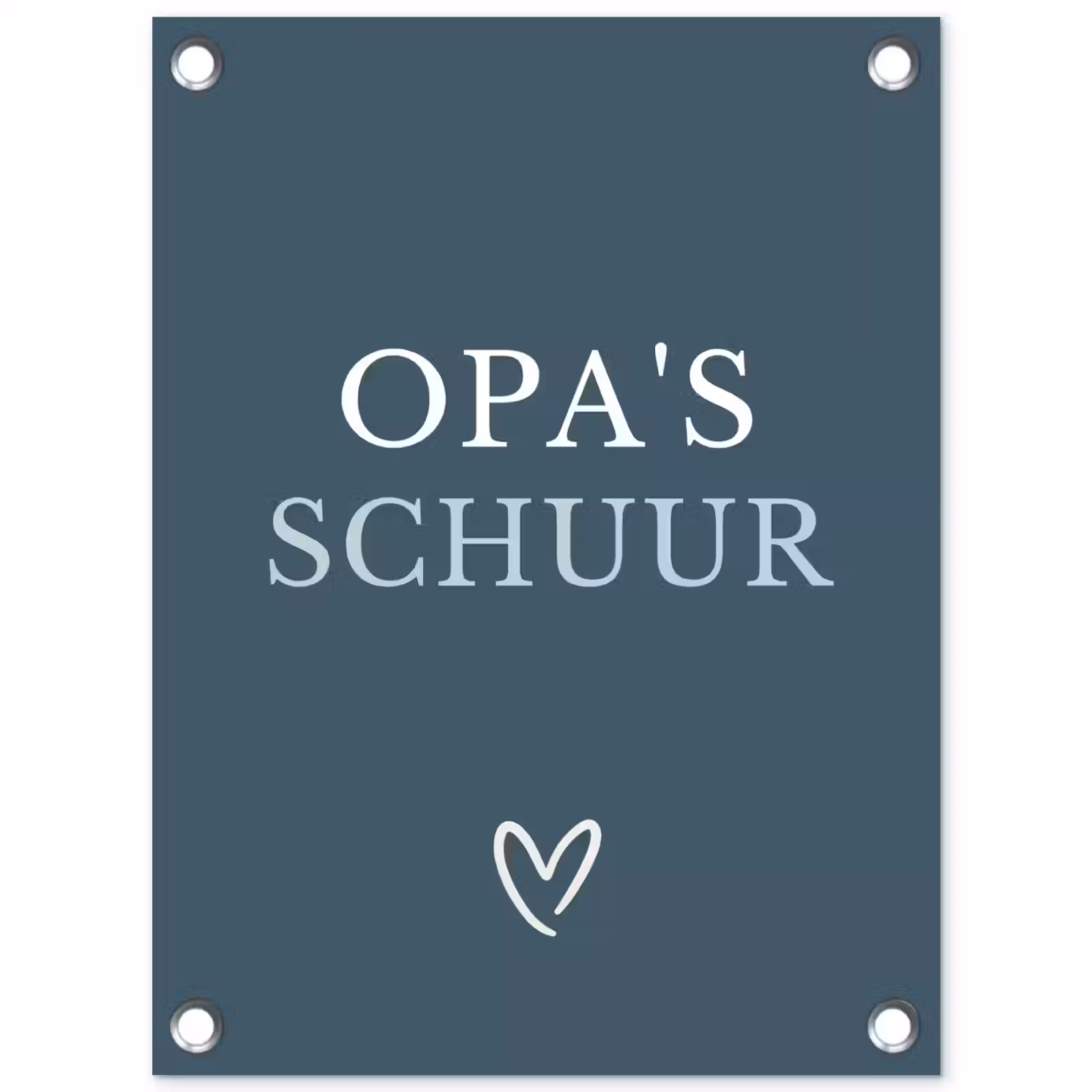 Tuinposter - Opa's Schuur met Hart — 1