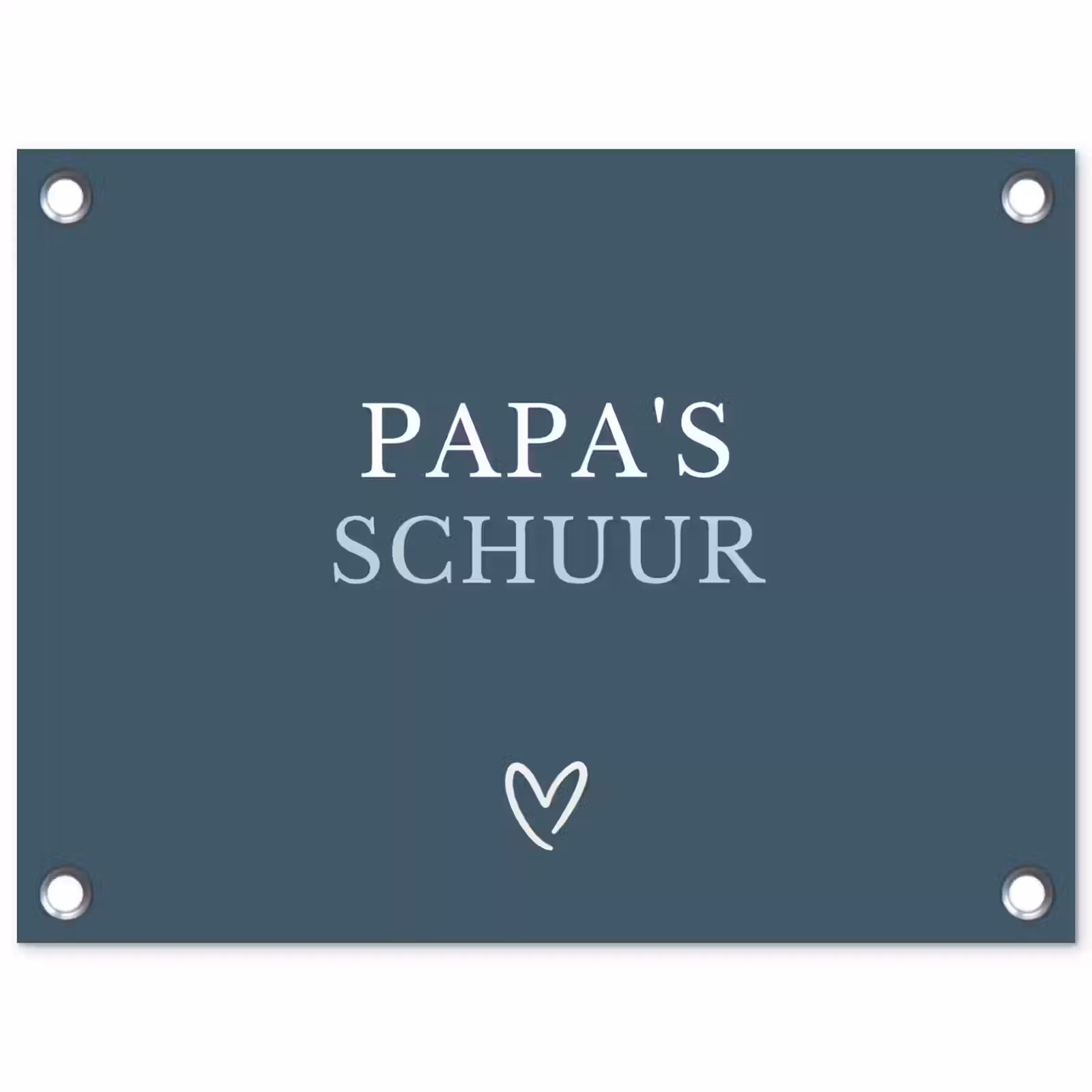 Tuinposter - Papa's Schuur met Hart — 1