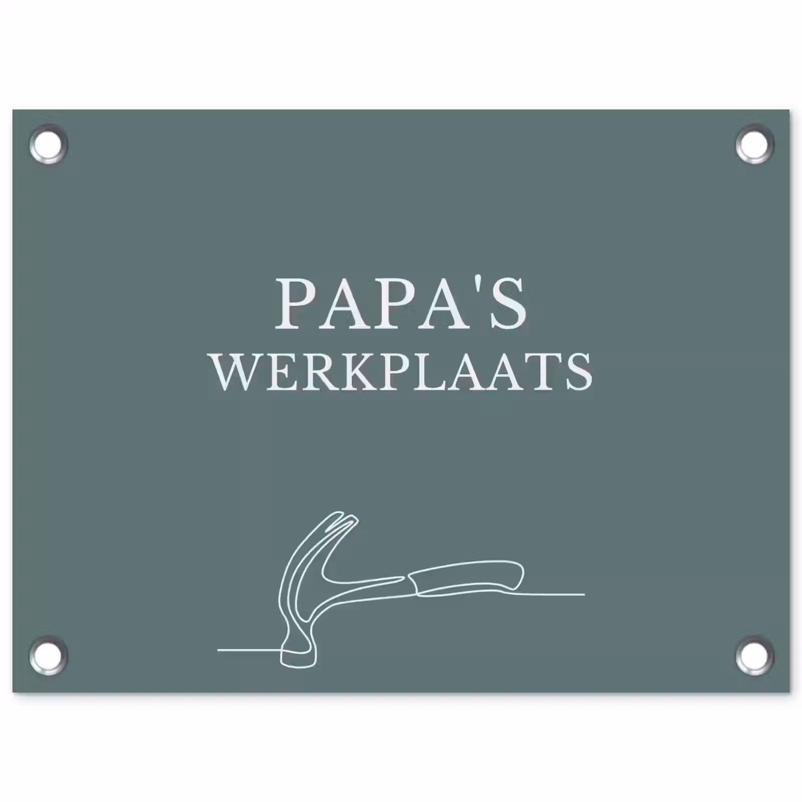 Tuinposter - Papa's Werkplaats — 1