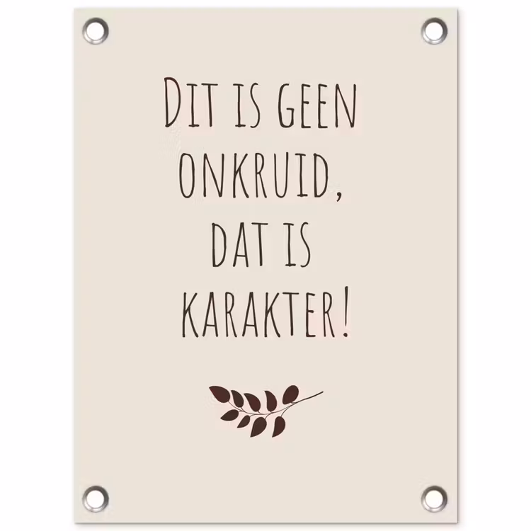 Tuinposter - Bruin - Minimalistisch - Quote - Zomer — 1