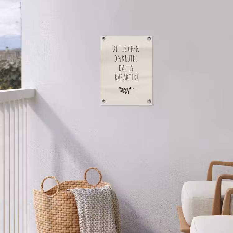 Tuinposter - Bruin - Minimalistisch - Quote - Zomer — 3