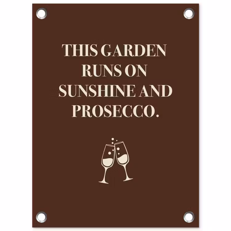 Tuinposter - Bruin - Zomer - Quote - Drinken — 1