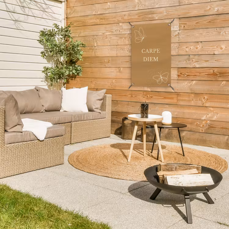 Tuinposter - Carpe Diem met Vlinder — 4