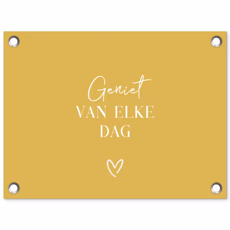 Tuinposter - Geniet van elke dag — 1