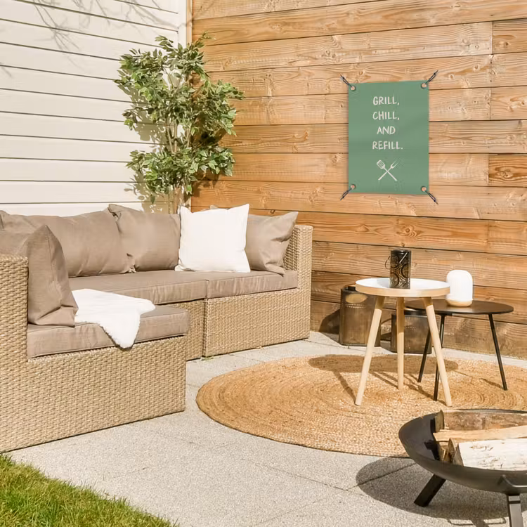 Tuinposter - Grill - Groen - Zomer - Quote — 4