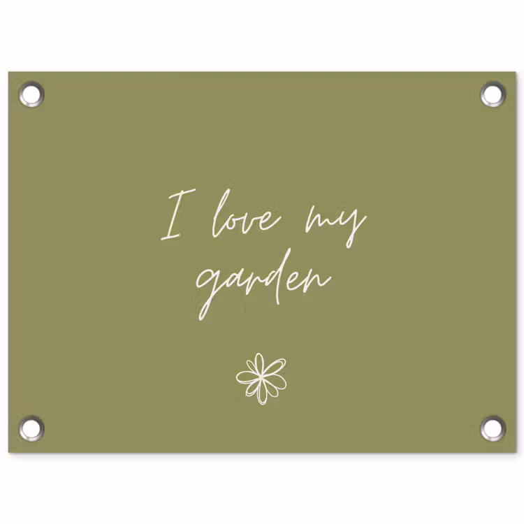 Tuinposter - I Love My Garden — 1