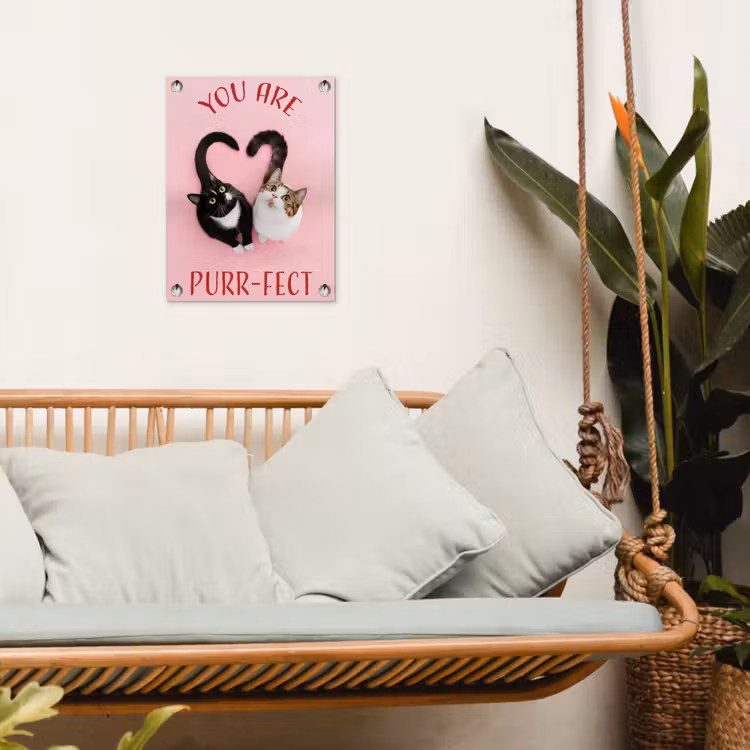 Tuinposter - Kat - Hart - Tekst - Valentijn — 5