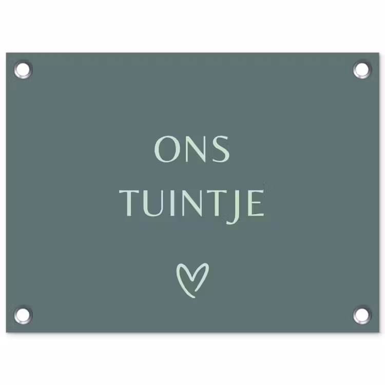Tuinposter - Ons tuintje — 1
