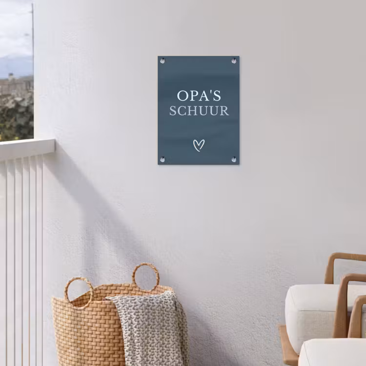 Tuinposter - Opa's Schuur met Hart — 3