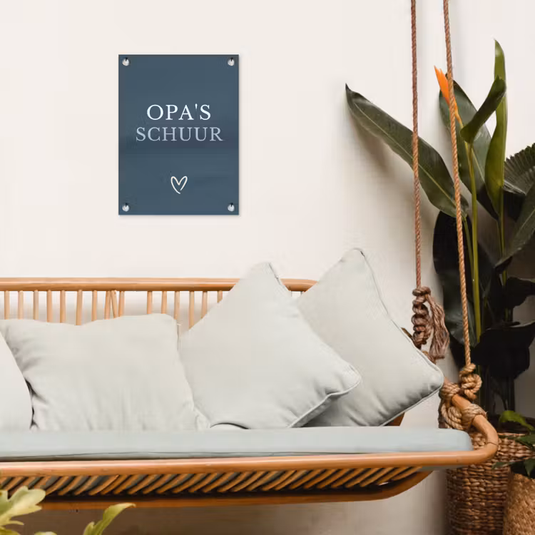 Tuinposter - Opa's Schuur met Hart — 5