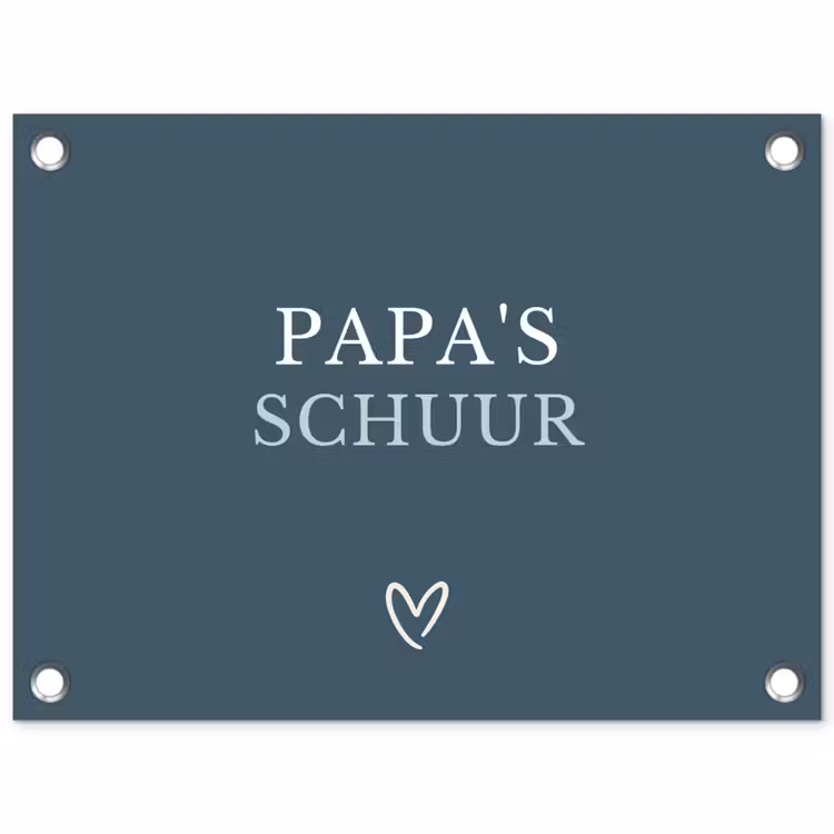 Tuinposter - Papa's Schuur met Hart — 1