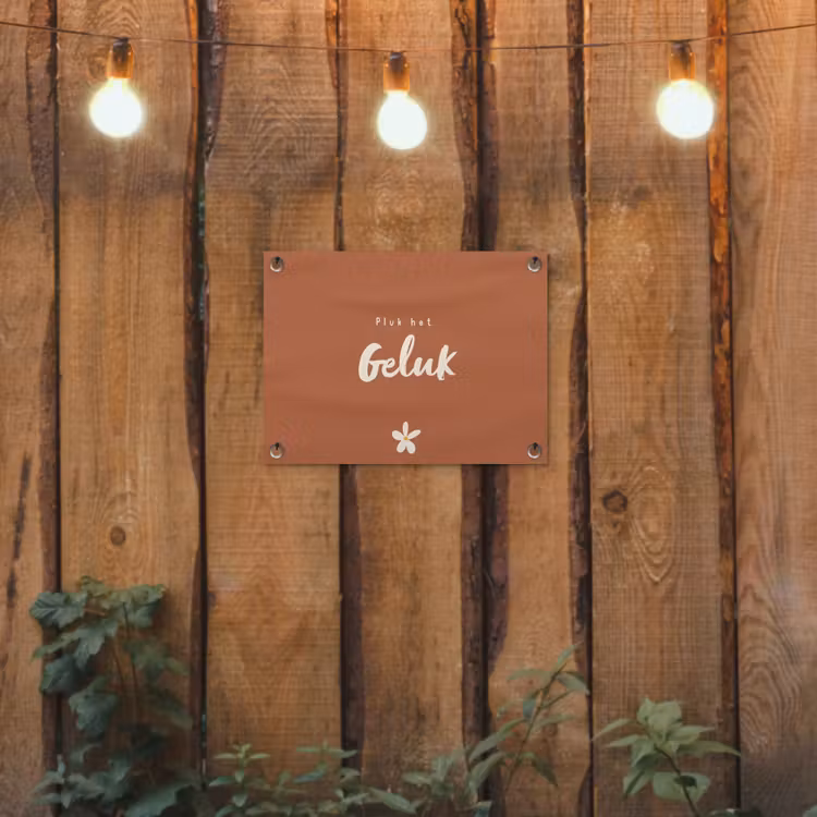 Tuinposter - Pluk het Geluk — 2