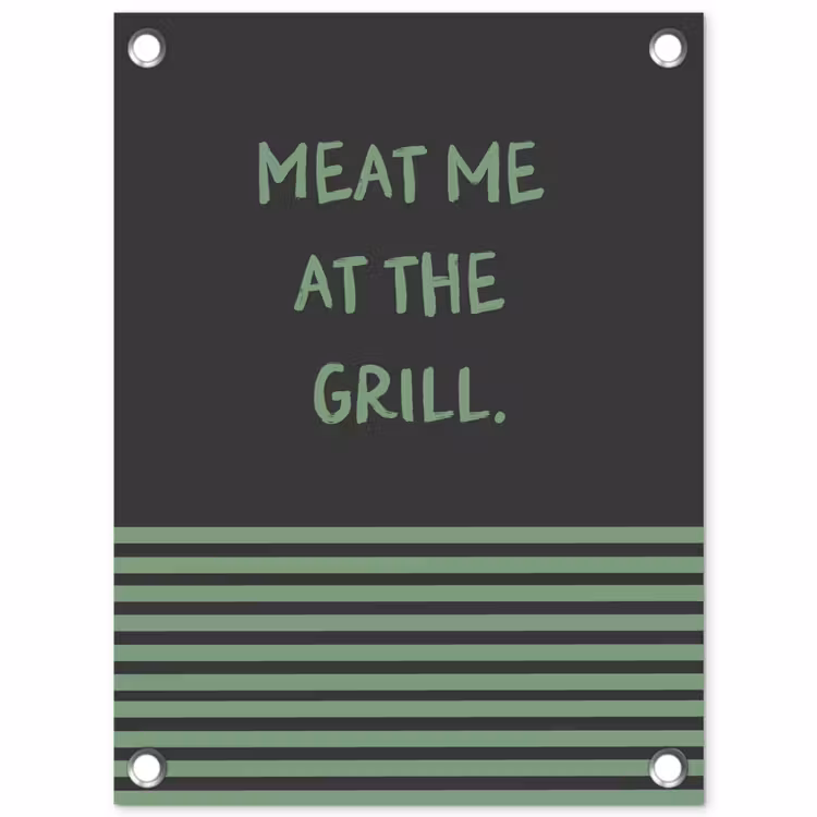 Tuinposter - Quote - Groen - Grill - Zomer — 1